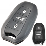 Peugeot Citroen Opel Grandland X Corsa Zafira jaoks Kaugjuhtimispult Silikoonist 3 Nupuga V&otilde;tmehoidja Keti R&otilde;ngas Kate &Uuml;mbris Hoidik Kaitsja must