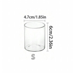 Klaassilindriga vaasid Lillekonteinerid lillevaasid silindrilised k&uuml;&uuml;nlajalad &otilde;hukeste sammastega k&uuml;&uuml;nalde jaoks Pulmak&uuml;&uuml;nlahoidjate kujundus