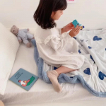 Piimane sametist tekk lastele, paksendatud lambavillast tekk, paksendatud kahepoolne sametist l&otilde;una 100 120cm