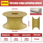 Teemant Faasimine Faasimine Frees M10 38/50mm Portselanplaadid Suurendatud Augu Frees Poleerimine Serv Lihvketas Vihmaveerenn Lihvi