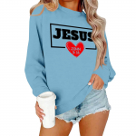 Naiste vabaaja moeprindiga pikkade varrukatega O-kaelusega pullover top-pluus M must