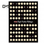 100 paari positsiooni v&auml;ljakutset Plakat Yst&auml;v&auml;np&auml;iv&auml; Kohting &Ouml;&ouml; T&auml;iskasvanute kehahoiak Kraapimiskaart T&uuml;drukule poiss-s&otilde;brale aastap&auml;eva kingitus A