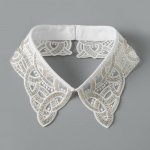 P&auml;rlkaelake Faux Krae Pitsist Alus Helmed Eemaldatav Krae Faux Naised Peoks Pruudi Kleidi Kaunistamiseks Vale Krae Nep Kraagie