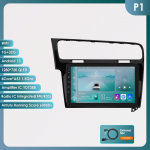 Hizpo Hizpo 10.1 Carplay 4G 2 Din Android 13 Autoraadio Volkswagen Golf 7 2013 - 2017 jaoks Must Hall Videos&uuml;steem GPS DSP Intelligentene Autoradio RDS P1 B 4Core 1G 32G