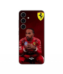 Coque de t&eacute;l&eacute;phone - Scuderia Ferrari - Samsung Galaxy S25 - Souple - Silicone - Noir must
