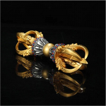 1 tk kodu Feng Shui ornament vask viiekeerduline teemantkivist m&ouml;rter deemonite tapmise m&ouml;rter Zong h&otilde;bedane ornament dekoratiivsed kujukesed
