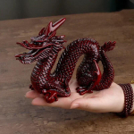 Hiina Zodiac Dragon Resin Ornament Lucky elutoa kaunistus S&uuml;nnip&auml;evakingitus Fengshui dekoratiivsed kujukesed Kodukaunistused 11x5.5x9cm