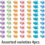 4/8/12 tk lihtne kuusnurkne draakon 3D vaigust loomaripats k&otilde;rvar&otilde;ngad kaelakee aksessuaarid ripats salamandri vaigust v&auml;ike ripats Assorted varieties 4pcs