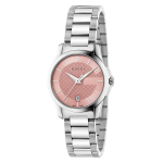 Gucci YA126524 G-Timeless Roosa sihver naiste k&auml;ekell 27