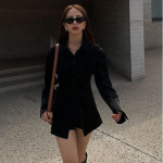 YYFS naistemood vabaaja kevade s&uuml;gise &uuml;hev&auml;rvilise tr&uuml;kiga pikkade varrukatega POLO kaelusega pluusid ja s&auml;rgid S