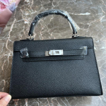 24 uus ehtsast nahast naiste kott peopesa mustriga mini 22CM25 kott h&otilde;bedane pandlaga k&auml;ekott &uuml;he &otilde;laga 22CM+2 shoulder straps without lock must