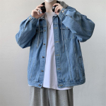 2025 Kapuutsiga teksajakk Meestele Retro Mootorratturi P&otilde;hiline Jakk Meeste Streetwear Hip Hop Bomberjakk Meessoost teksajakk Chaqueta Hombre 4XL