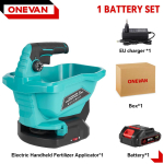 ONEVAN 3,3L k&uuml;lviku s&ouml;&ouml;tmismasin 6 kiiruse reguleerimisega laetav k&auml;eshoitav juhtmeta p&otilde;llumajandusv&auml;etise puistur Makita 18-21V aku jaoks 1x588vf Battery EU blue