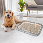 Koerapissialus hoidik siseruumides kasutamiseks, lihtsasti puhastatav kollane