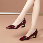 Naiste kingad Naiste vabaaja Kvaliteetsed Elegantsed Ilusad Mugavad Kingad Daamide Mood Rohelised Kontsad Zapatos De Mujer C1046 35