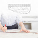 Clear inch Sewing Ruler Imperial Multi-functional Clothes Accurate for Pattern Making 40.64cm