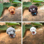 4 tk Mini armsad koerakujukesed K&auml;&auml;bus k&auml;sit&ouml;&ouml; haldjaaed DIY lapsed magamistuba elutuba autodekoratsioon kodukaunistus 4pcs