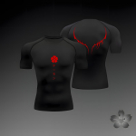 Meeste Kompressioons&auml;rk Anime Sport Quick Dry Spordis&auml;rgid Fitness Sportlikud Aluss&auml;rgid Elastsus y2k Topid Tee Suvi S&uuml;gis Meesed M