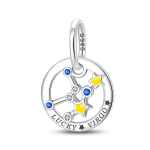 S925 h&otilde;bedane 12 t&auml;htkujuga ripats Virgo Gemini DIY ehtetarvikud