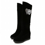 Naiste pikad saapad s&uuml;gis-talv uus sisemise k&otilde;rgendusega varrukaga naiste puuvillased saapad strassidega puuvillased saapad Korea versioon lumesaapad naiste kohapeal 39