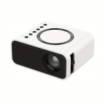 Yt300 Mini Kaasaskantav Kaasaskantav LED-projektor Ultra HD Juhtmega Juhtmevaba &Uuml;hendus Mobiilne Kodukino Projektor US PLUG valge