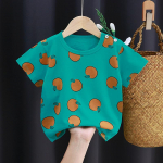 Lapsed armsad puuvillased l&uuml;hikeste varrukatega T-s&auml;rk Topid Lasteriided Beebiriided Multifilmi pullover 73CM