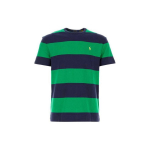 Polo Ralph Lauren Triibuline Logo &Uuml;mmargune Kael Sirge L&otilde;ige L&uuml;hike Varrukas T-s&auml;rk Meeste Topid Mitmev&auml;rviline 710934652-001 XXL