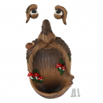 Puu N&auml;o Dekor Lindude S&ouml;&ouml;tja V&auml;ljas L&otilde;bu Vana Mehe Puu Kallistaja Skulptuur Hoovi Kunst Aia Muru Ornament