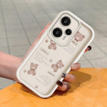 Pehme silikoonist ruudukujulise redeliga printimismustriga telefoni korpus, t&auml;iskaanega kaamera p&otilde;rutuskindel kaitse kummist &uuml;mbris Xiaomi Redmi jaoks Xiaomi 12 Lite NE pruun