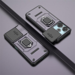 Armor p&otilde;rutuskindel &uuml;mbris Xiaomi Redmi 13 4G Redmi 13C 5G kaitsekattega r&otilde;nga magnethoidiku Coque Fundas Capa jaoks For Redmi 13 4G roheline