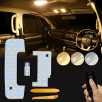 Jimny LED salongivalgusti 3 v&auml;rvi JB64W JB74W eksklusiivne kohandatud interj&ouml;&ouml;ri LED pirn SUZUKI Jimny Sierra eksklusiivne interj&ouml;&ouml;ri h&auml;mardus m&auml;luga kaugjuhtimispult black
