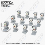 MOOXI Anime Seeria Skibidi Tualeti Figuurid Operaator Lahingurobot Ehitusklotsid Mudel MOC Klotsid DIY Montessori M&auml;nguasjad Laste Kingitused