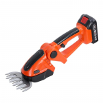 Mini elektriline hekil&otilde;ikur ja muruk&auml;&auml;rid, k&auml;eshoitav trimmer 1 laetava akuga ja laadijaga oranž