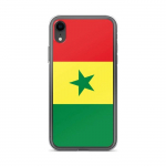 Coque pour iPhone - PIXELFORMA - iPhone XR - Drapeau du S&eacute;n&eacute;gal - Silikoonist supp - Design l&eacute;ger