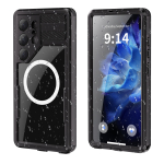 IP68 ShellBox Veekindel &uuml;mbris Samsung Galaxy S25 Ultra S25 Plus S24 Ultra jaoks Magsafe Tolmukindel P&otilde;rutuskindel Allveekindel Telefonikott For Samsung S24Plus must