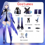 Ysir Skirk m&auml;ngib The Skirk Cosplay m&auml;ngus Tartaglia Masteri cosplayd S sinine