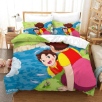 T&uuml;druk Heidi ja Perekonna Tekikoti Komplekt, Heidi T&uuml;druk Alpidest Voodipesukomplekt, padjap&uuml;&uuml;r, Magamistoa Kaunistus Lastele T&auml;iskasvanutele 180x210cm