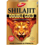 Dabur Shilajit Double Gold 10 kapslit | Ayurveda toidulisand tugevuse, vastupidavuse, energia ja eluj&otilde;u jaoks | Tugevdab loomulikult vastupidavust ja taastumist