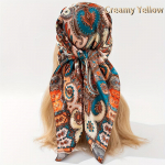 Siidr&auml;tiku satiinist ruudukujuline sall naistele, lilleline kaelar&auml;tt, naissoost uued peapaelad, juuksepaelad, tr&uuml;kitud, Foulard Hijab Wraps Bandana XXS