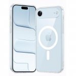 Coque pour iPhone 17 AIR - Silicone Transparent avec Cercle magn&eacute;tique int&eacute;gr&eacute; Phonillico&reg;