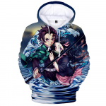 Kimetsu No Yaiba Demon Slayer Meeste ja Naiste 3D Prindiga Hupparid Vabaaja Laste Hupparid Poistele T&uuml;drukutele Pullover Anime Jakk 6XL