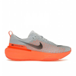 Nike ZoomX Invincible Run Flyknit 3 Puhta plaatina ja h&uuml;perpunase v&auml;rvi meeste tossud Hall ja jahehall Must DR2615-008 42.5