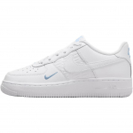 Nike Air Force 1 GS Valge Hele Relvav&auml;rvi Sinine Laste Tennised IH4475-100 39