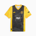 Puma Bvb Seeria Ss24 Dortmundi Eriv&auml;ljaanne Pusa L&uuml;hikeste Varrukatega Jalgpallis&auml;rk Meeste Topid Must Kollane 777069-01 S