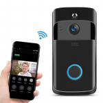 Nutikas video uksekella juhtmevaba Wifi vargusvastane kaamera koos sisehelina kahesuunalise dialoogiga &ouml;&ouml;n&auml;gemise rakenduse juhtimine iPhone'i Androidi uksekella jaoks valge