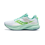 Saucony Tempus Mugavad V&otilde;rkkattega Amortiseerivad Hingavad Tagasil&ouml;&ouml;giga Madalad Jooksukingad Naiste toss Valge Roheline S10720-115 35.5