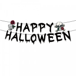 Halloweeni peotarvikute hulka kuuluvad pabertaldrikud, tassid, salvr&auml;tikud, laudlina, b&auml;nner