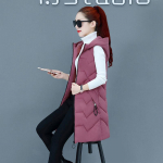 Naiste puuvillane vest talvine s&uuml;gisene naiste varrukateta vest Kapuutsiga soe pikk vest t&auml;ismantel XXXL telliskivipunane v&auml;rv