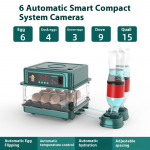 Kanainkubaator V&auml;ike Kodune Inkubaator Automaatne Nutikas Kodu Munainkubaator Kana Taimede Veevoodi Inkubaator 6 simple screw green single electricity