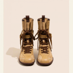 Vintage Mitmek&uuml;lgsed J&auml;&auml;tunud Nahast Poksikud Naiste Rihm K&uuml;ljel T&otilde;mblukk V&auml;ljas Kandmiseks Matkamine Dexun Martin Saapad Mootorrattasaapad 35 khaki